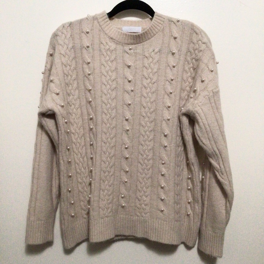 Korean Brand Sweater with Pearls